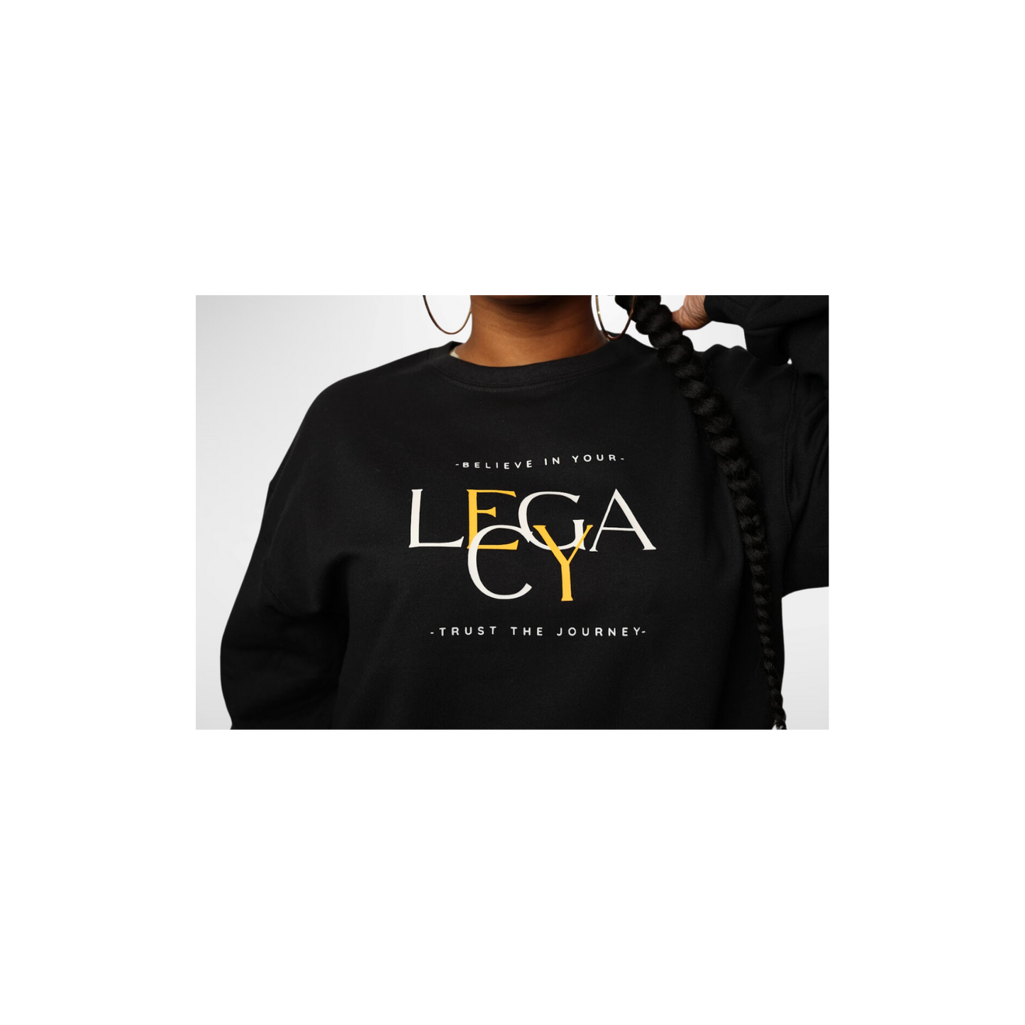 LEGACY (STK) Sweatshirt: Black/Gold/White
