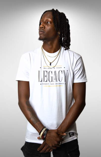 LEGACY (OT) T-Shirt: White/Black/Gold