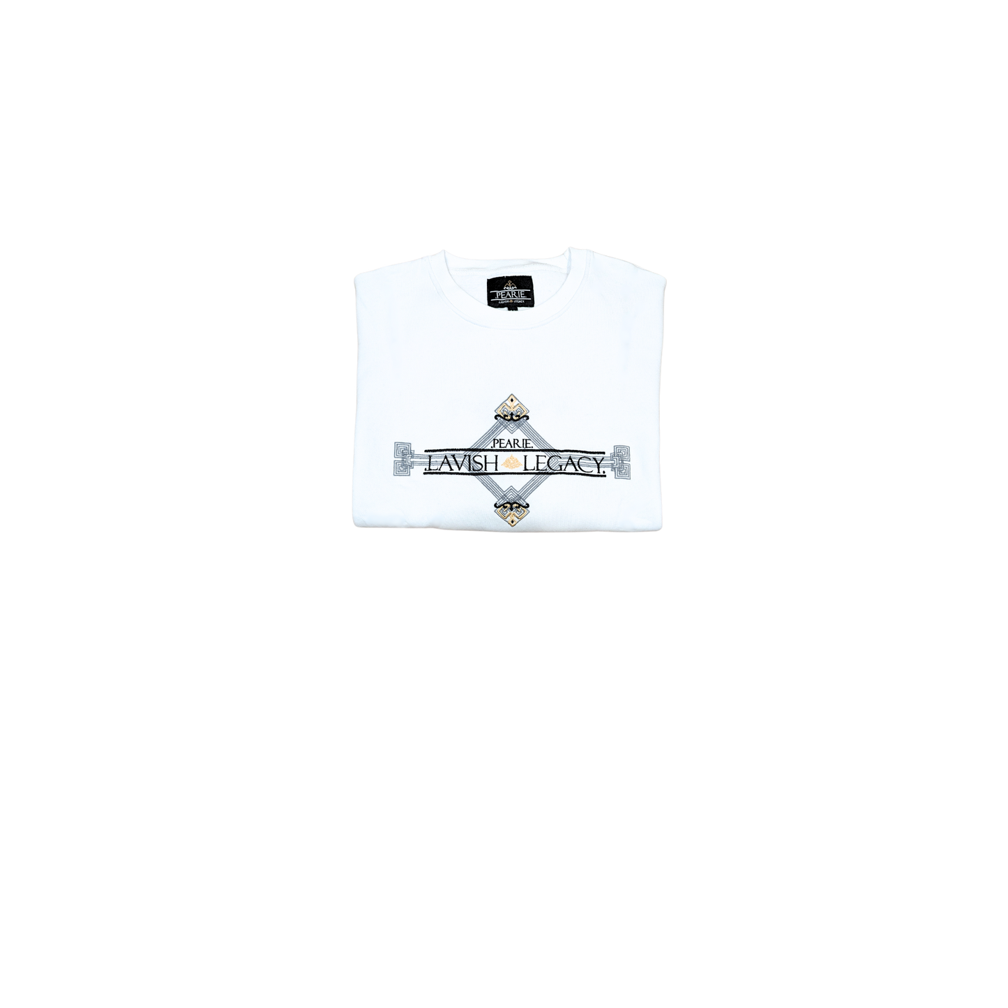 .PEARIE. DIAMOND(w) - Sweatshirt: White/Black