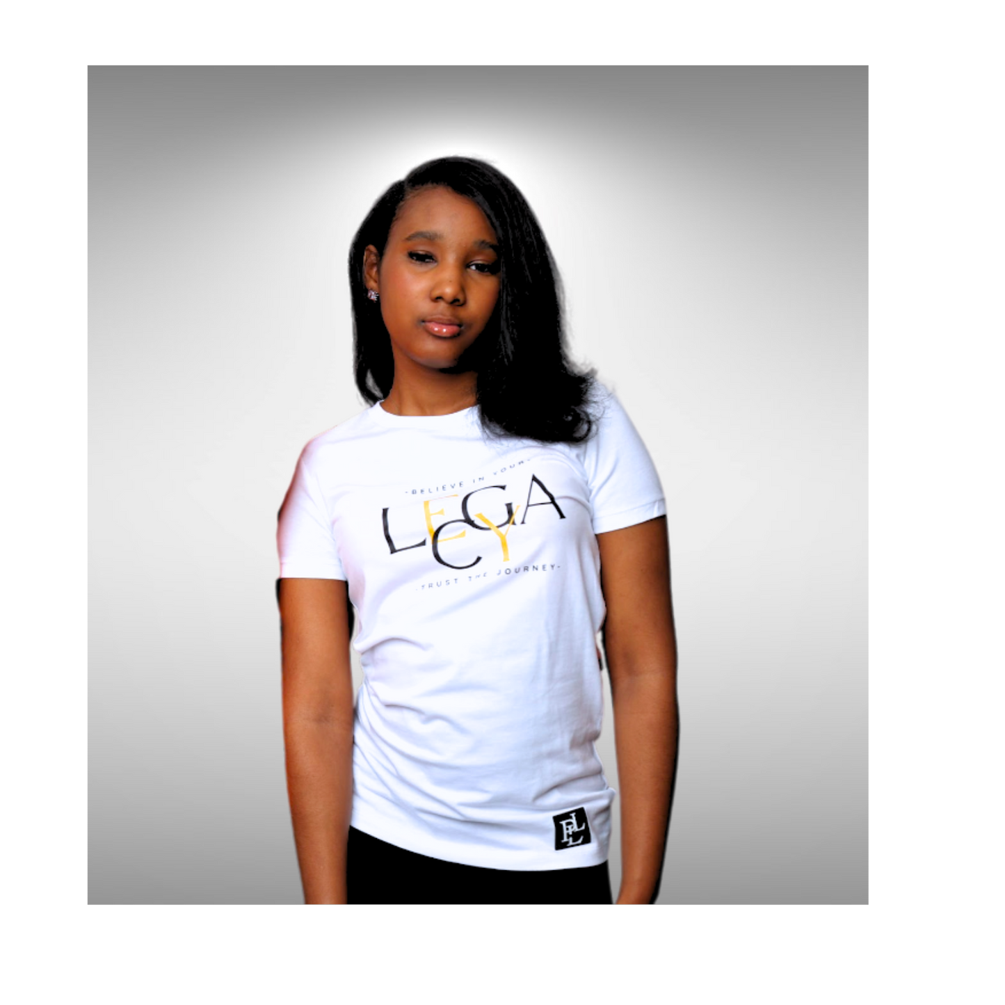 LEGACY (STK) T-Shirt: White/Black/Gold