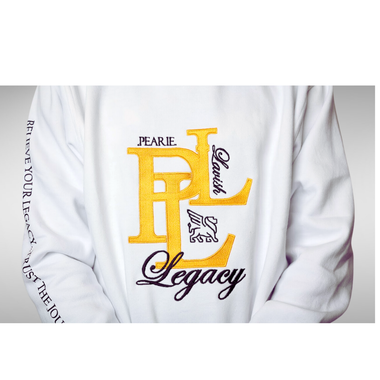 PLL - Sweatshirt: White/Gold/Black