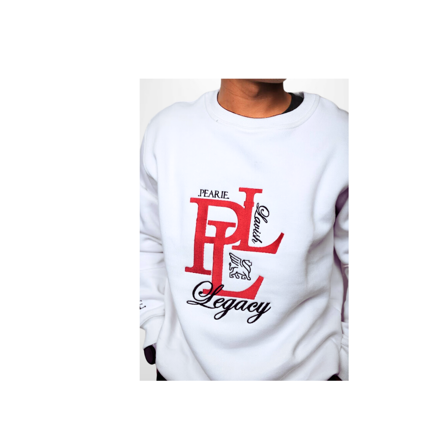 PLL - Sweatshirt: White/Red/Black