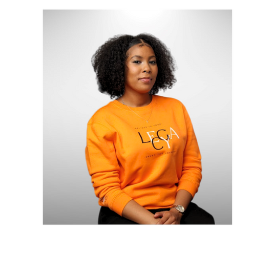 LEGACY (STK) Sweatshirt: Orange/Black/White
