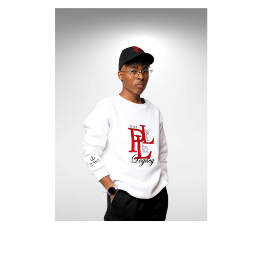 PLL - Sweatshirt: White/Red/Black