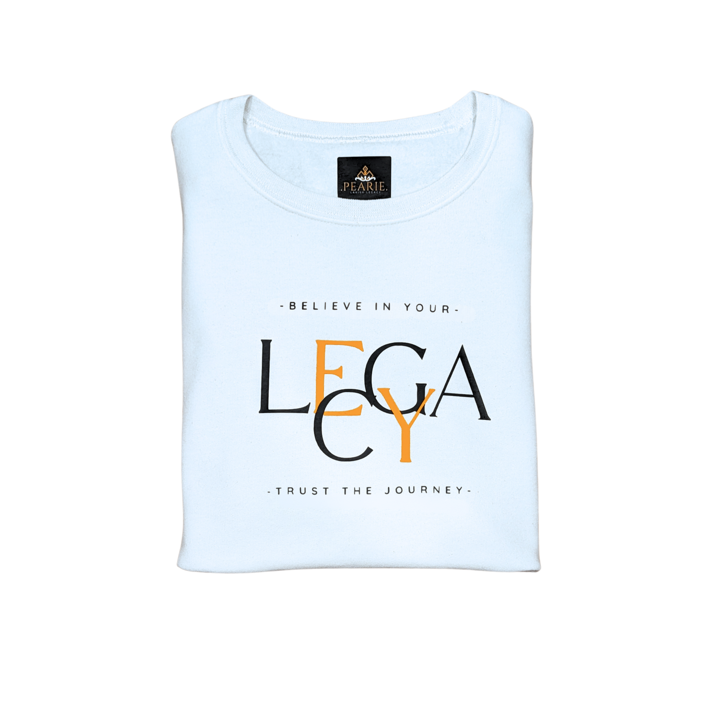 LEGACY (STK) Sweatshirt: White/Black/Gold