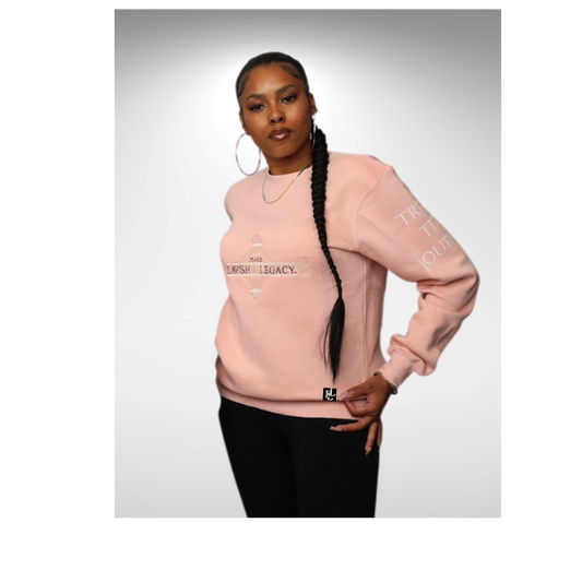 .PEARIE. DIAMOND(w) - Sweatshirt: Pink/Black