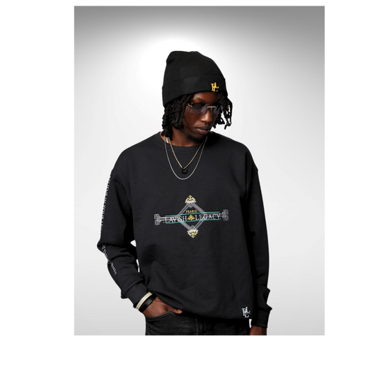 .PEARIE. DIAMOND(m) - Sweatshirt: Black/Green