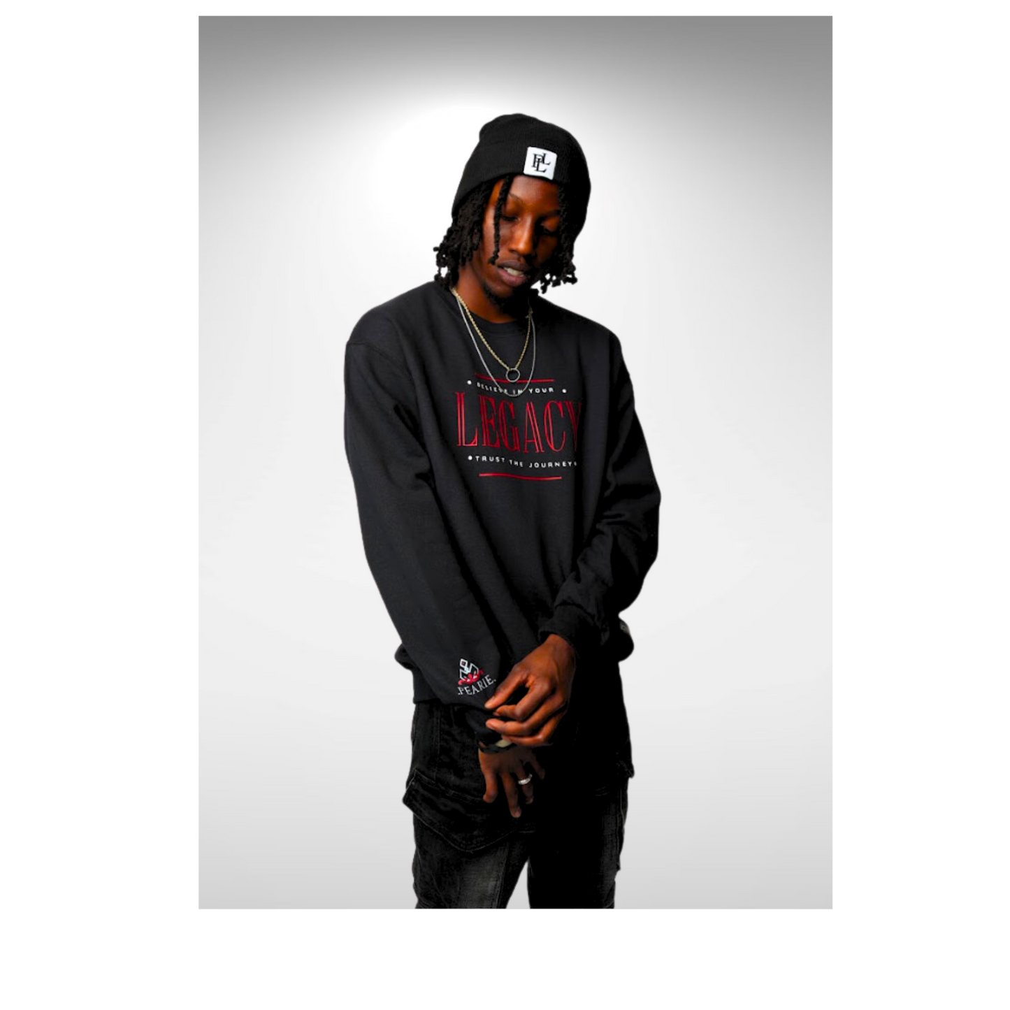 LEGACY (OT) Sweatshirt: Black/Red/White