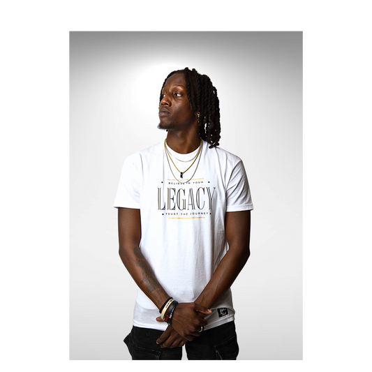 LEGACY (OT) T-Shirt: White/Black/Gold