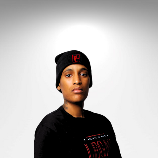 PLL BEANIE- BLACK/RED