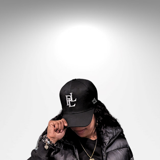 PLL BASEBALL CAP- BLACK/WHITE
