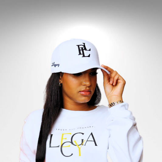 PLL BASEBALL CAP- WHITE/BLACK
