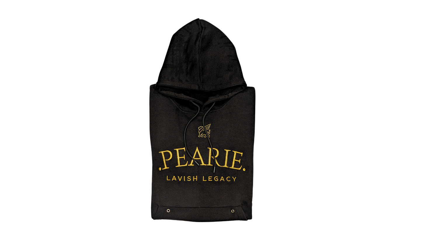 .PEARIE. HOODIE(m) - BLACK/GOLD