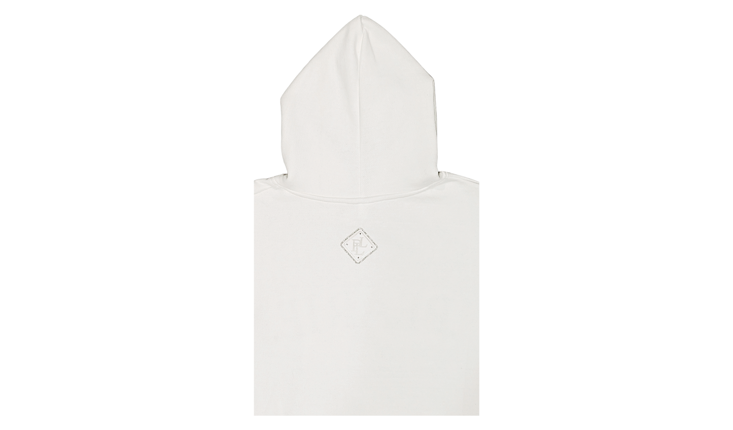 .PEARIE. HOODIE(w) - WHITE/SLIVER