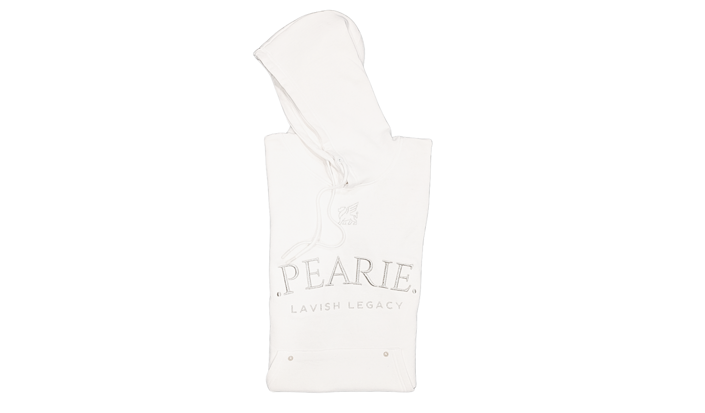 .PEARIE. HOODIE(m) - WHITE/SILVER