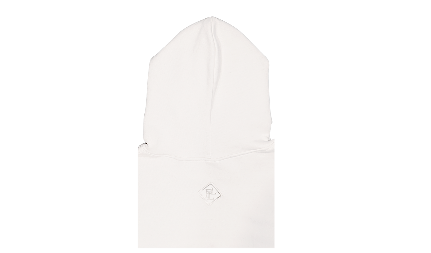 .PEARIE. HOODIE(m) - WHITE/SILVER