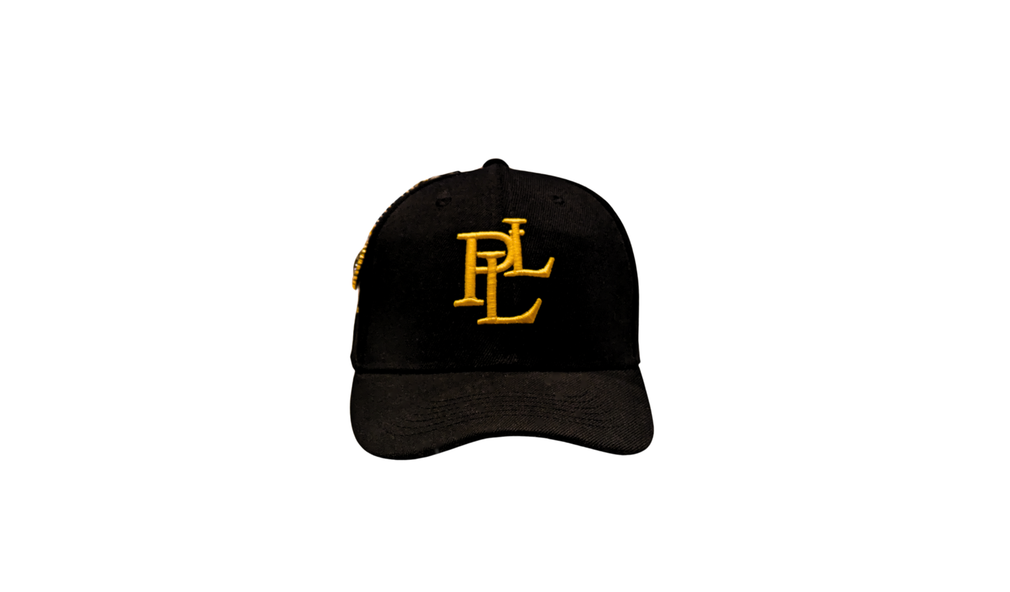 PLL BASEBALL CAP- BLACK/GOLD