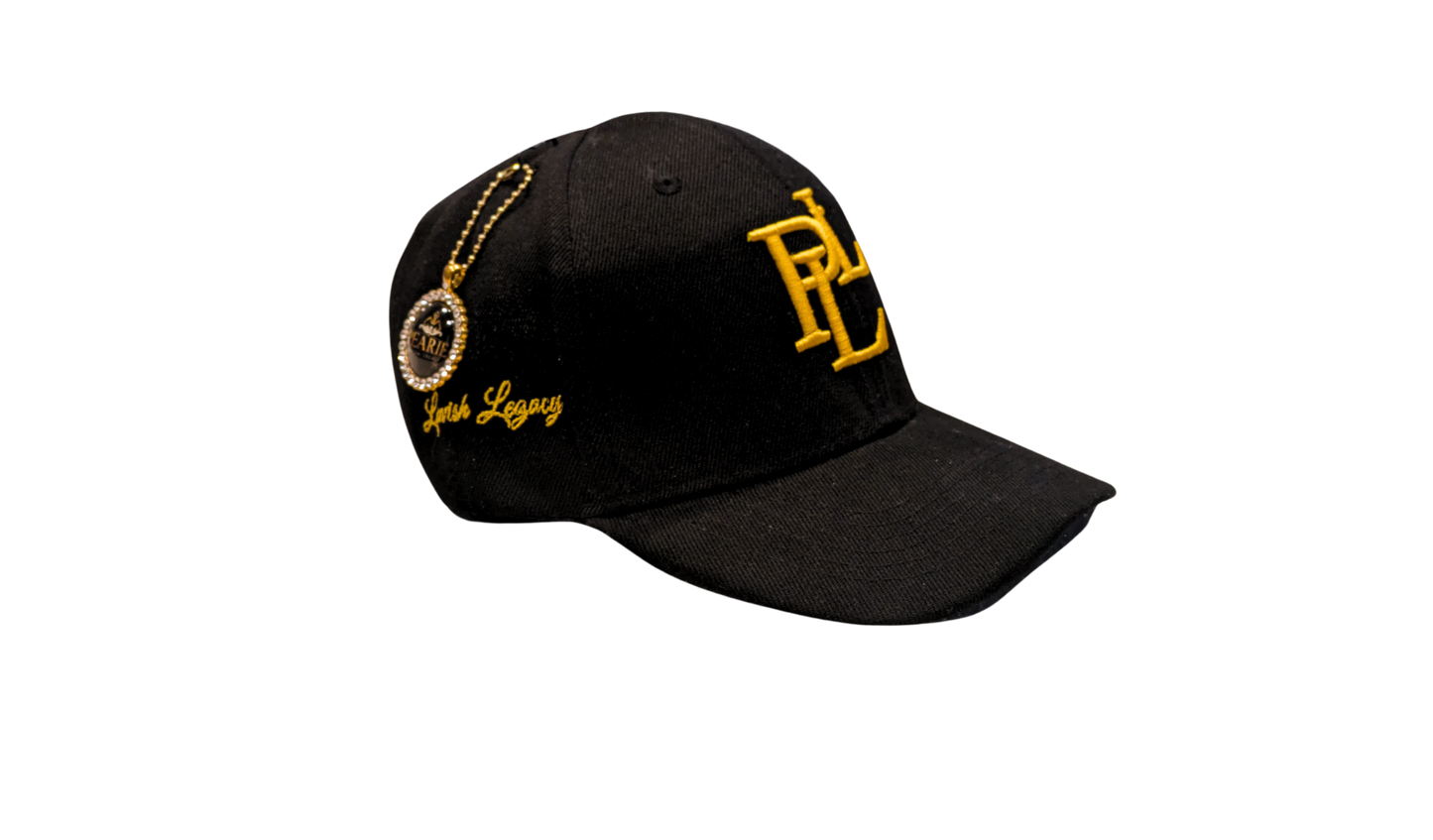 PLL BASEBALL CAP- BLACK/GOLD