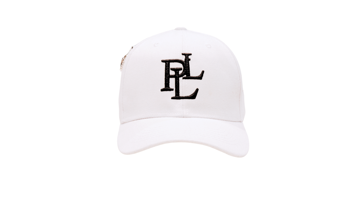 PLL BASEBALL CAP- WHITE/BLACK