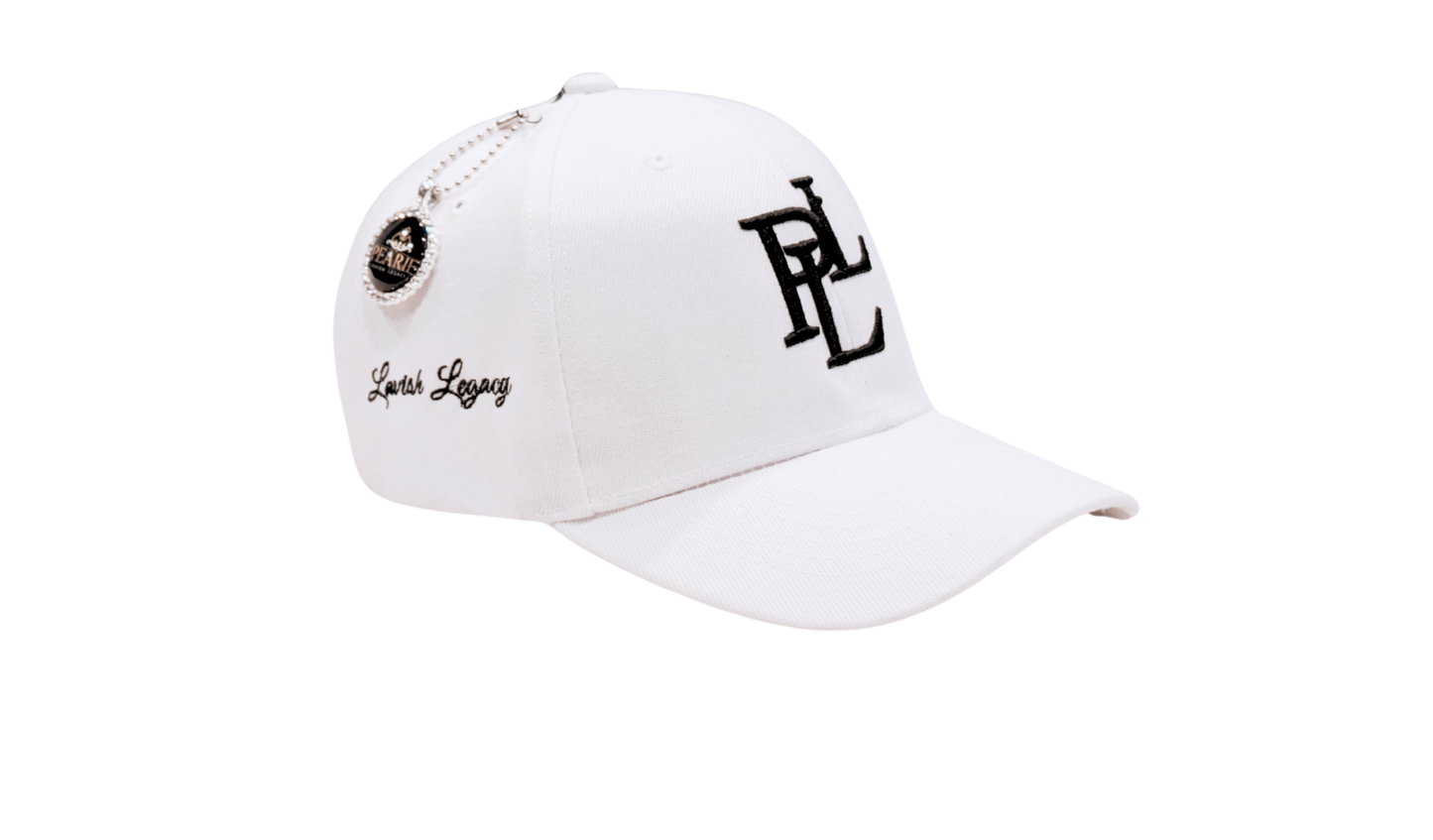 PLL BASEBALL CAP- WHITE/BLACK