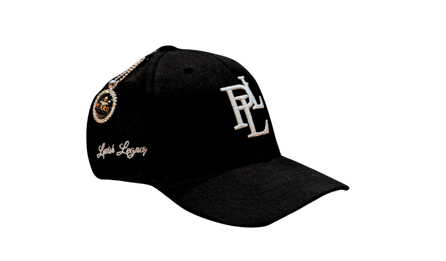 PLL BASEBALL CAP- BLACK/WHITE