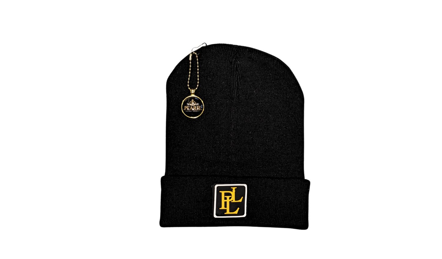 PLL BEANIE- BLACK/GOLD/WHITE
