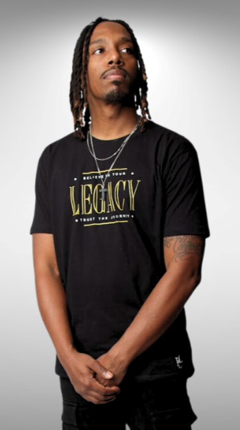 LEGACY (OT) T-Shirt: Black/Gold/White