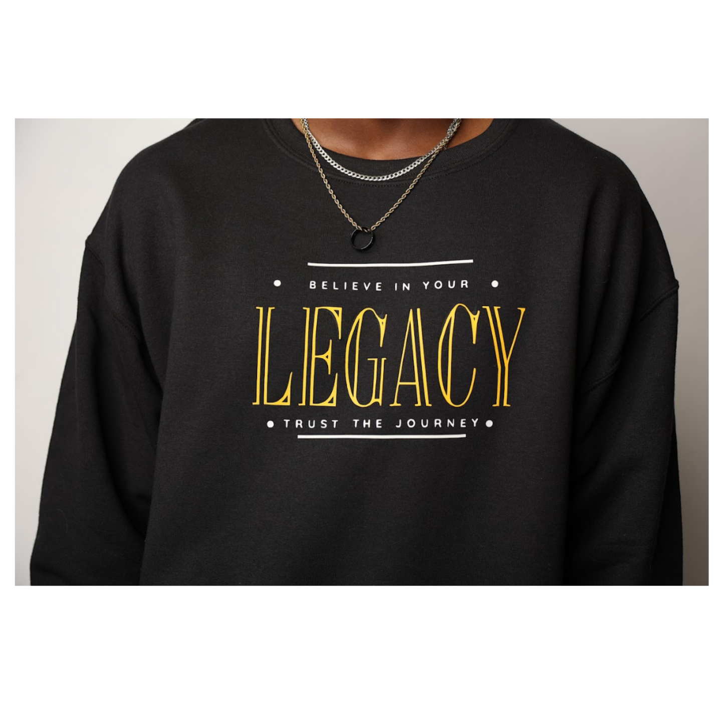 LEGACY (OT) Sweatshirt: Black/Gold/White