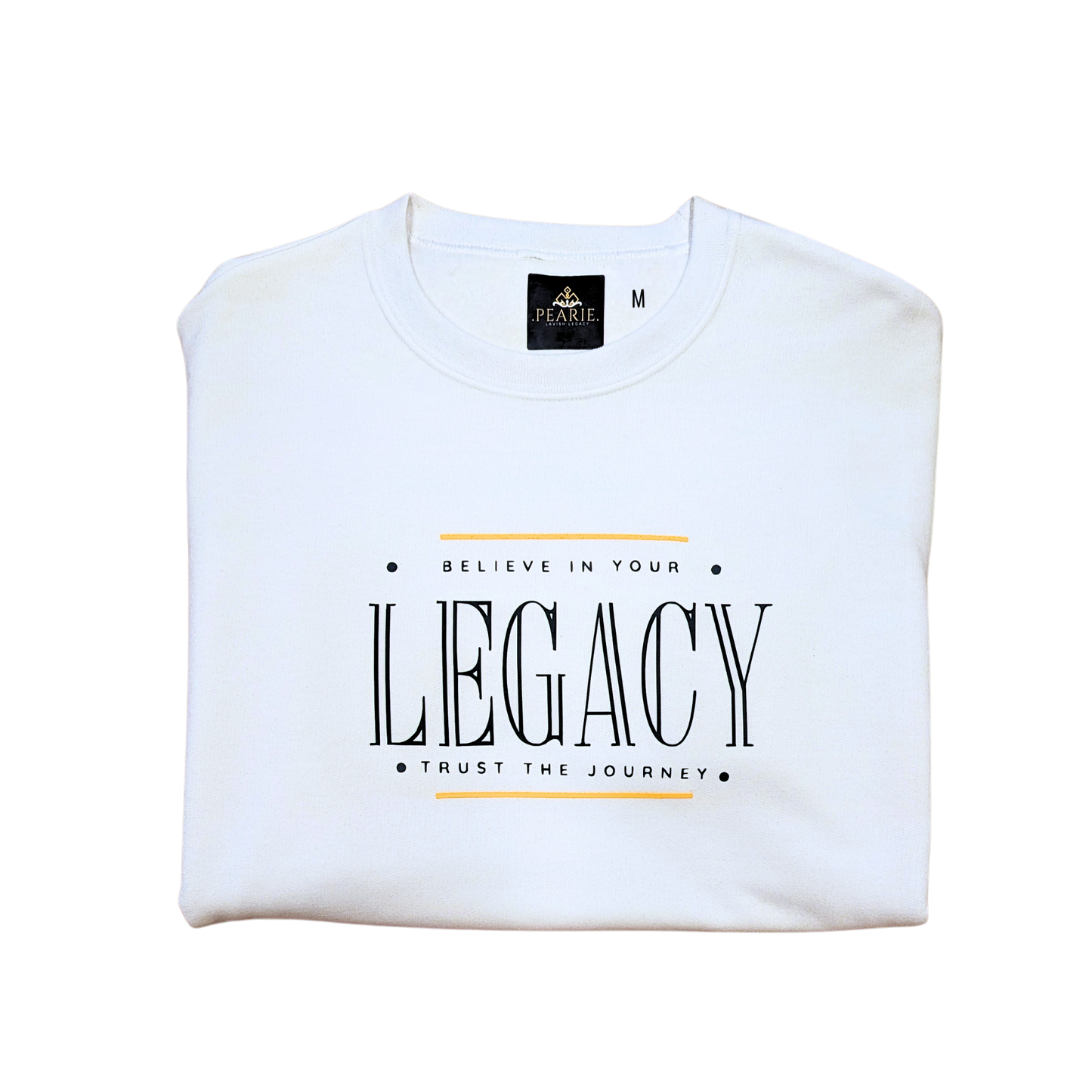 LEGACY (OT) Sweatshirt: White/Black/Gold